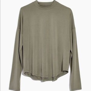 Madewell Sage Mock-neck Top